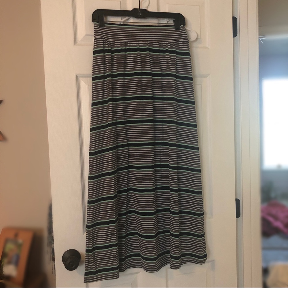 Striped Maxi Skirt